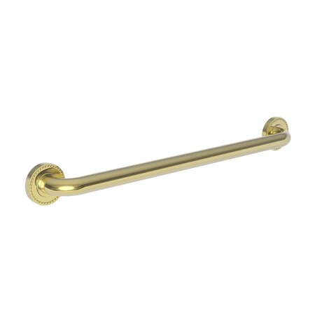 Newport Brass 27" L, Two Post, Solid Brass, 24" Grab Bar in Forever Brass (Pvd), Forever Brass (PVD) 1020-3924/01